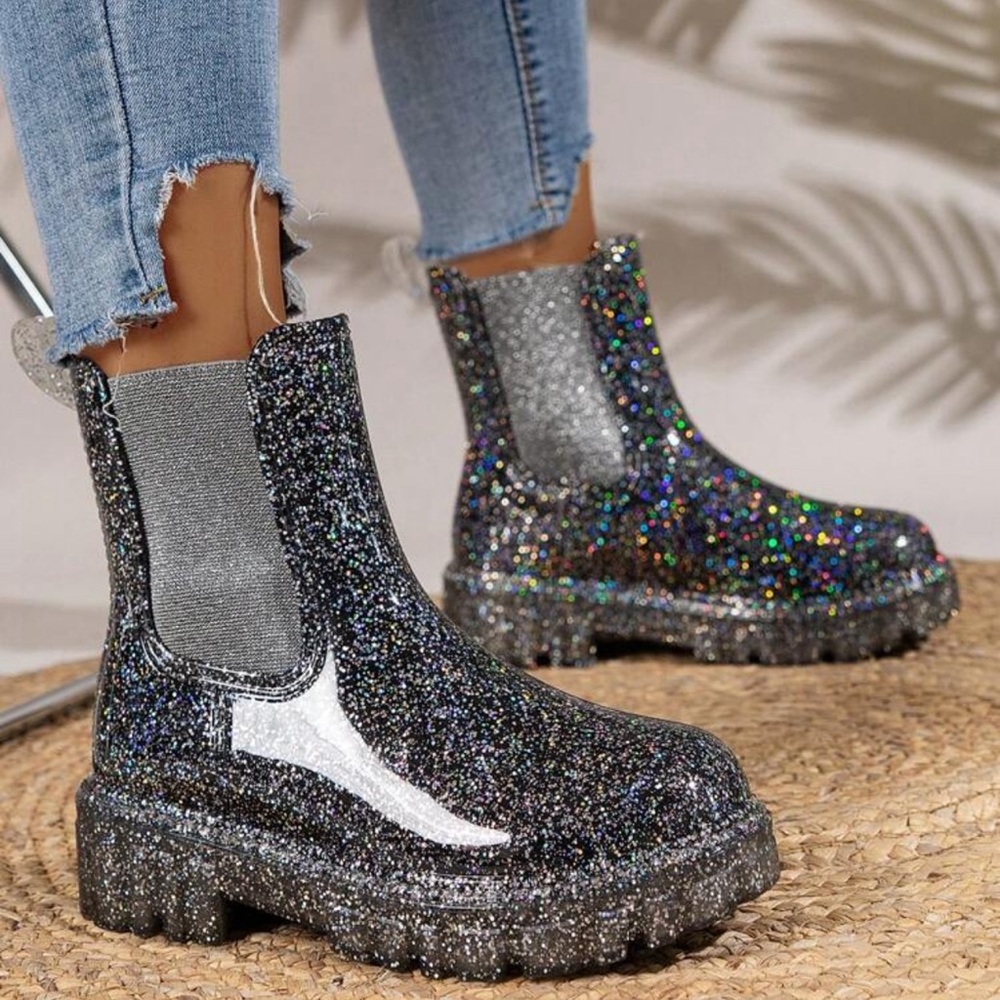 Glitter Rain boots
